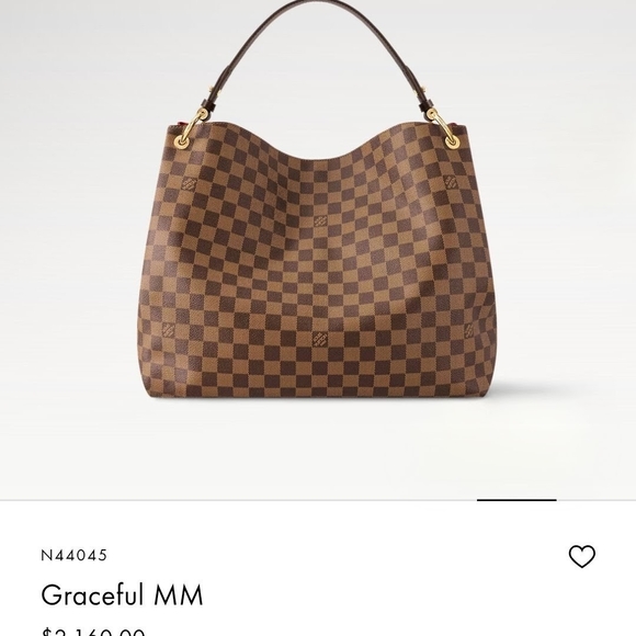 Louis Vuitton Graceful MM in Brown Checkered Pattern - Picture 1 of 16